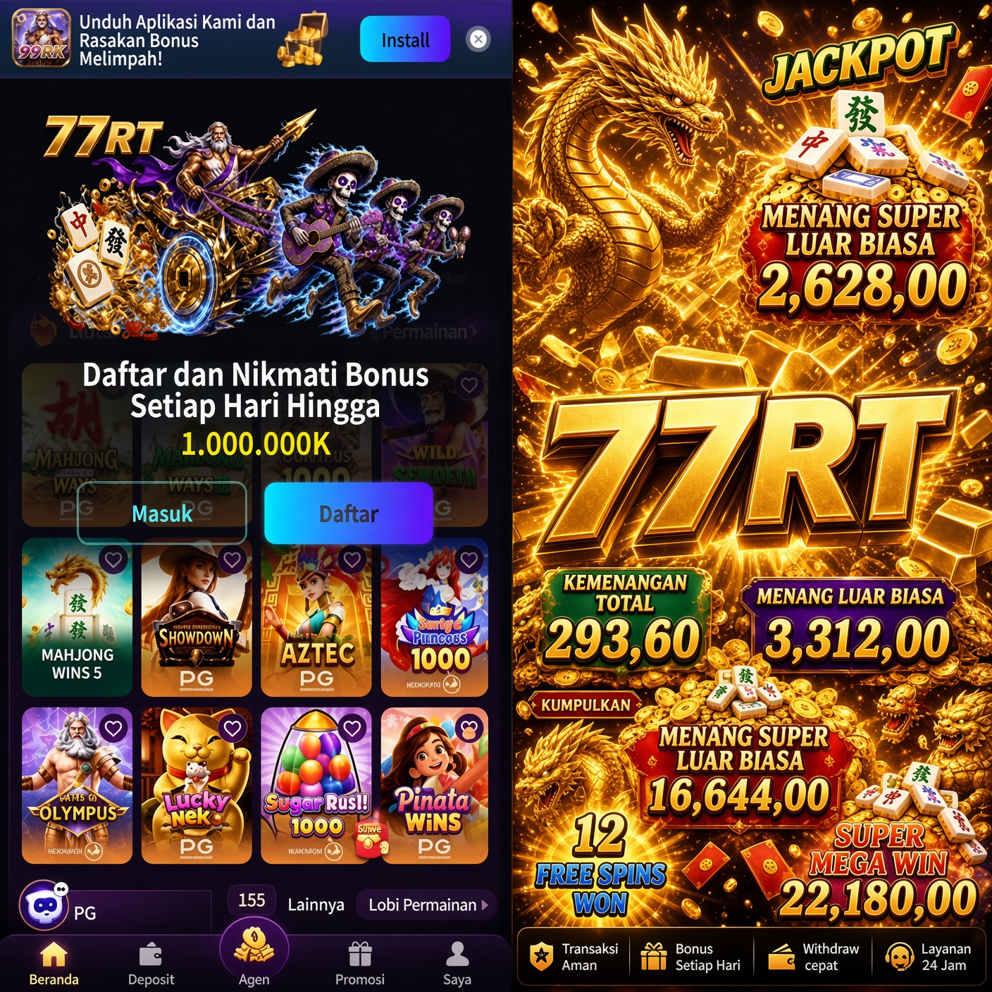 77RT - 77rt Download Unduh Terbaru